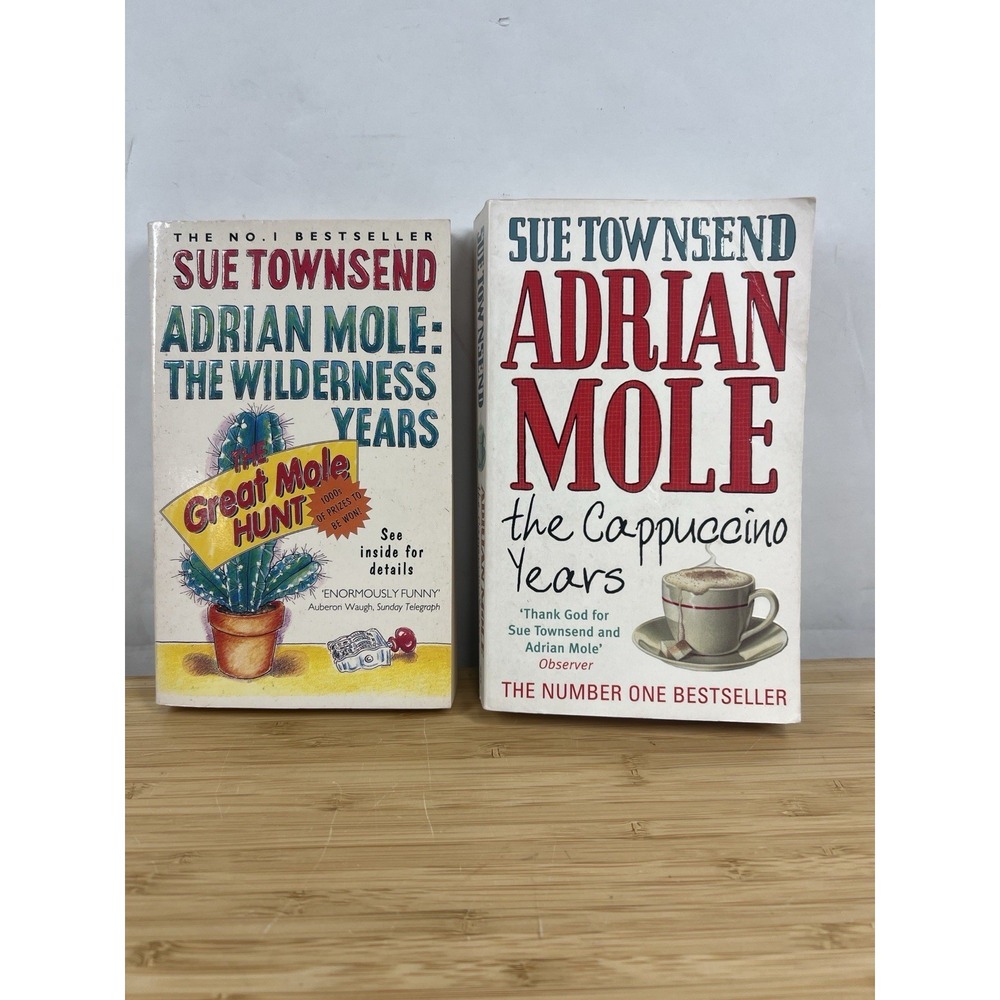 Sue Townsend Adrian Mole Paperback Lot Wilderness Years Cappuccino Years